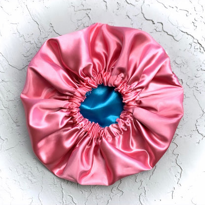 Flamingo Pink x Chardonnay Blue