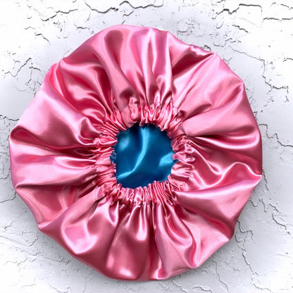 Flamingo Pink x Chardonnay Blue