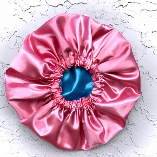 Flamingo Pink x Chardonnay Blue