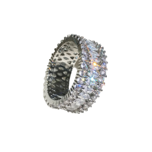 Zirconia Iced Ring