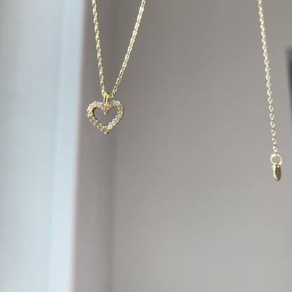 Gold Heart Necklace♡