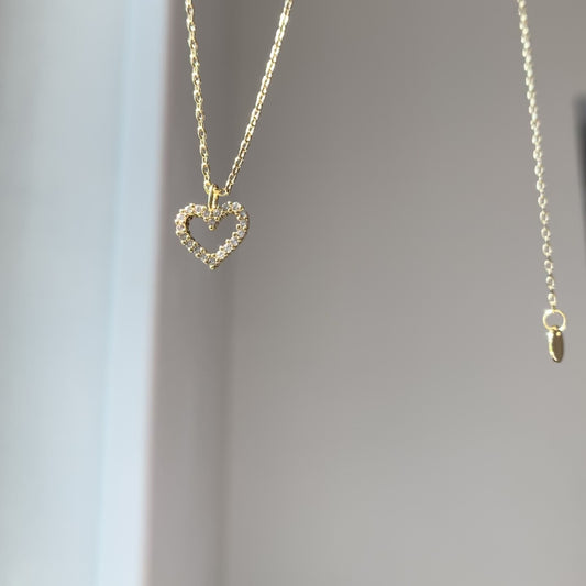 Gold Heart Necklace♡