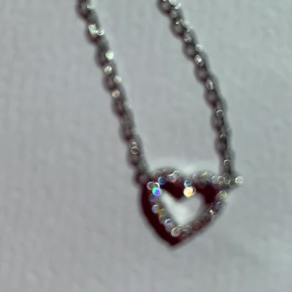 Silver Heart Necklace♡