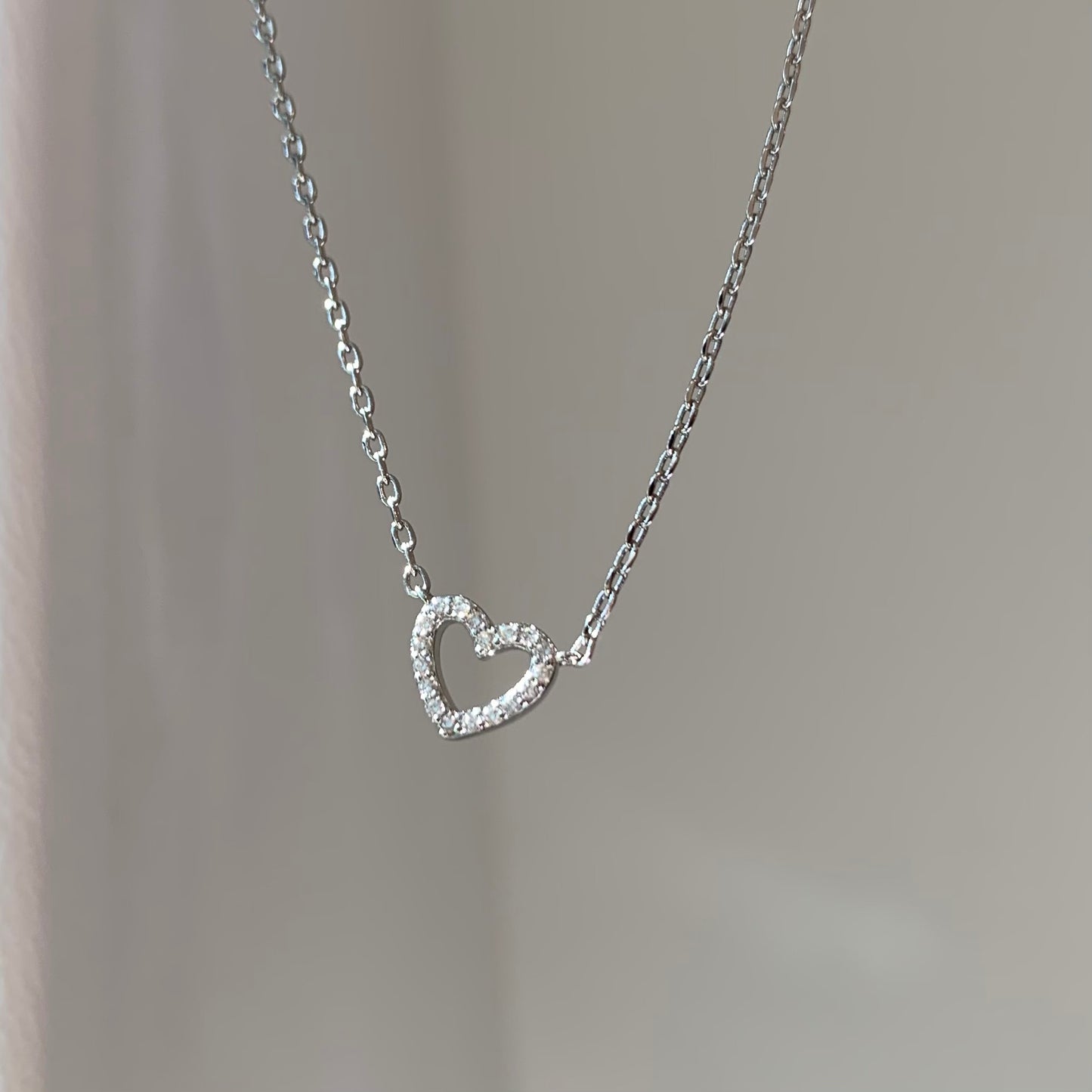 Silver Heart Necklace♡