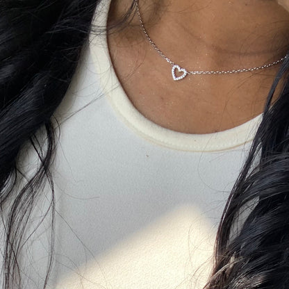 Silver Heart Necklace♡